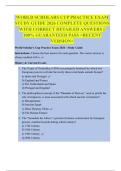 World Scholars Cup Practice Exam Study Guide 2026