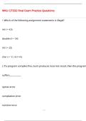 WKU CIT332 Final Exam Practice Questions and Answers &lpar;100 &percnt;Score&rpar; Latest Updated 2026 