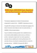 QABA Exam &lpar;2025&sol;2026&rpar; &vert; 100&plus; Verified Questions & Answers &vert; ABA Concepts&comma; Ethics&comma; Behavior Principles&comma; Reinforcement&comma; Data Collection