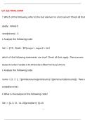 Package deal&colon;&colon; CIT 332  Actual Exam Questions And Answers Latest Updated 2026 &lpar;Graded A&plus;&rpar;