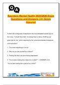 Saunders Mental Health Nursing Exam Q&A &vert; 100&plus; NCLEX-Style Practice Questions &vert; Psych Meds&comma; Suicide Prevention&comma; Crisis Care