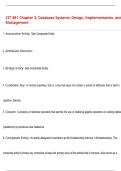 CIT 381 Chapter 3, Database Systems: Design, Implementation, and Management Questions  and Answers