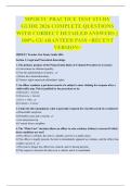 MPOETC PRACTICE TEST STUDY GUIDE 2026 COMPLETE QUESTIONS WITH CORRECT DETAILED ANSWERS &vert;&vert; 100&percnt; GUARANTEED PASS <RECENT VERSION>