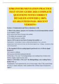 EPRI INSTRUMENTATION PRACTICE TEST STUDY GUIDE 2026 COMPLETE QUESTIONS WITH CORRECT DETAILED ANSWERS &vert;&vert; 100&percnt; GUARANTEED PASS <RECENT VERSION>