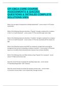 CFI CBCA CORE COURSE ASSESSMENTS & QUIZZES QUESTIONS & DETAILED COMPLETE SOLUTIONS 100%
