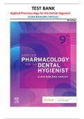 Applied Pharmacology for the Dental Hygienist Test Bank 9th Edition &vert; Elena Bablenis Havles