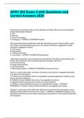 APSY 203 Exam 3 with Questions and Correct Answers 2025&period;