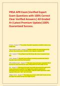  PRSA APR Exam&vert;Verified Expert Exam Questions with 100&percnt; Correct Clear Verified Answers&vert; All Graded A&plus;&vert;Latest Premium Update&vert;100&percnt; Guaranteed Success&period;