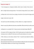 Telecomm week 12 Questions and Answers &lpar;100 &percnt;Score&rpar; Latest Updated 2026