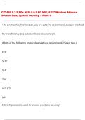 CIT 492 8&period;7&period;9 PQs NFS&comma; 8&period;6&period;9 PQ NSF&comma; 8&period;2&period;7 Wireless Attacks Section Quiz&comma; System Security 1  Week 8 Questions and Answers &lpar;100 &percnt;Score&rpar; Latest Updated 2026