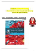 Olds&rsquo; Maternal-Newborn Nursing & Women&rsquo;s Health Across the Lifespan &ndash; 11th Edition by Davidson &vert; Complete Test Bank &vert; Verified Questions & Answers