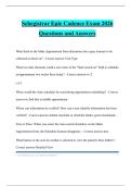 Schegistrar Epic Cadence Exam 2026 Questions and Answers