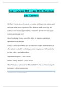 Epic Cadence 100 Exam 2026 Questions and Answers