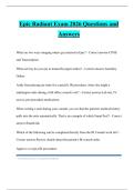 Epic Radiant Exam 2026 Questions and Answers