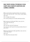 IMSA TRAFFIC SIGNAL TECHNICIAN 1 EXAM SCRIPT 2026 COMPLETE QUESTIONS AND CORRECT ANSWERS