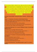 PSYCHIATRIC-MENTAL HEALTH NURSING  8TH EDITION &lpar;VIDEBECK&rpar; TEST BANK  STUDY GUIDE 2026 COMPLETE QUESTIONS  WITH CORRECT DETAILED ANSWERS &vert;&vert;  100&percnt; GUARANTEED PASS <RECENT  VERSION> 