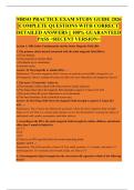 MRSO PRACTICE EXAM STUDY GUIDE 2026  COMPLETE QUESTIONS WITH CORRECT  DETAILED ANSWERS &vert;&vert; 100&percnt; GUARANTEED  PASS <RECENT VERSION>