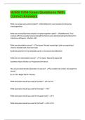 NURS 5354 Exam Questions With Correct Answers