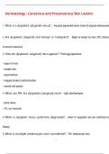 Dermatology - Cancerous and Precancerous Skin Lesions Questions and Answers &lpar;100  &percnt;Score&rpar; Latest Updated 2026