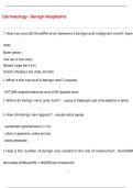 Dermatology - Benign Neoplasms Questions and Answers &lpar;100 &percnt;Score&rpar; Latest Updated 2026 