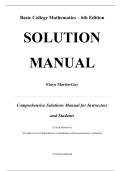 Solution Manual for Basic College Mathematics 6th Edition by Elayn Martin-Gay