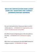 MACS 609 CERTIFICATION EXAM LATEST EXAM 300&plus; QUESTIONS AND CORRECT ANSWERS&lpar;VERIFIED ANSWERS&rpar;