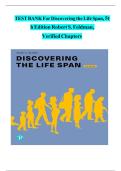 Test Bank for Discovering the Life Span, 5th Edition by Robert S. Feldman | Verified Chapters | Accurate Q&A | GRADED A+