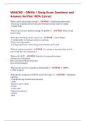 MHACBO - QMHA 1 Study Exam Questions and  Answers Verified 100&percnt; Correct 