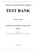 Basics of Occupational Safety&comma; The 2nd Edition by David Goetsch Test Bank&comma; Questions and Answers - All Chapters