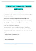 UKY PHY 232 Exam 1 2026 Questions and Answers
