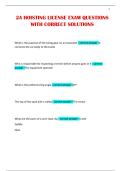 2A HOISTING LICENSE EXAM QUESTIONS WITH CORRECT SOLUTIONS