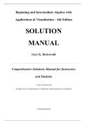  Solution Manual for Beginning and Intermediate Algebra with Applications & Visualization 4th Edition by Gary Rockswold&comma; All Chapters 1-14