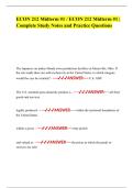 ECON 212 Midterm &num;1 &sol; ECON 212 Midterm &num;1 &vert; Complete Study Notes and Practice Questions