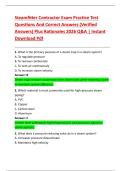 Steamfitter Contractor Exam Practice Test  Questions And Correct Answers &lpar;Verified  Answers&rpar; Plus Rationales 2026 Q&A &vert; Instant  Download Pdf 