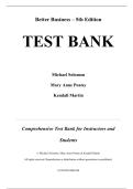 Test Bank For Better Business 5th Edition by Michael Solomon&comma; Mary Anne Poatsy&comma; Kendall Martin &lpar;All Chapters&rpar;