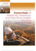 Test bank for Essentials of Maternity&comma; Newborn&comma; and Women&rsquo;s Health&comma; 6th Edition by Susan Ricci&period;&vert;All chapters 1-51 included&comma; Complete test guide&comma; Graded A&plus;&period;