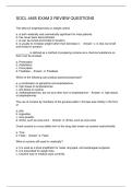 SOCL 4465 EXAM 2 REVIEW QUESTIONS