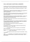 SOCL 4465 EXAM 3 QUESTIONS & ANSWERS