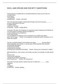 SOCL 4465 DRUGS AND SOCIETY QUESTIONS