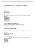 SOCL 4465 EXAM 2 QUESTIONS & ANSWERS