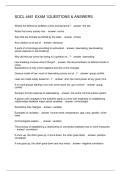 SOCL 4461 EXAM 1QUESTIONS & ANSWERS