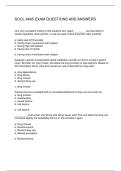 SOCL 4465 EXAM QUESTIONS AND ANSWERS