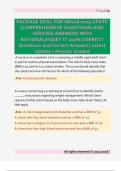 PACKAGE DEAL FOR NR228 2025 UPATE  &vert;COMPREHENSIVE QUESTIONS AND  VERIFIED ANSWERS WITH  RATIONALES&vert;GET IT 100&percnt; CORRECT  Questions and Correct Answers&sol; Latest  Update &sol; Already Graded 