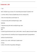 Endocrine &ndash;UW Questions and Answers &lpar;100 &percnt;Score&rpar; Latest Updated 2026