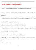 Endocrinology - Pituitary Disorders Questions and Answers &lpar;100 &percnt;Score&rpar; Latest  Updated 2026