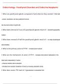 Endocrinology - Parathyroid Disorders and Endocrine Neoplasms Questions and  Answers &lpar;100 &percnt;Score&rpar;