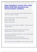 Guam Chauffeur&rsquo;s License Test&period; Latest Edition 2025-2026&period; Questions and Correct Answers&period; Graded A