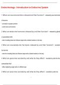 Endocrinology - Introduction to Endocrine System Questions and Answers &lpar;100  &percnt;Score&rpar; Latest Updated 2026