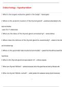 Endocrinology &ndash; Hypothyroidism Questions and Answers &lpar;100 &percnt;Score&rpar; Latest  Updated 2026