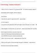 Endocrinology - Diabetes medications Questions and Answers &lpar;100 &percnt;Score&rpar;  Latest Updated 2026